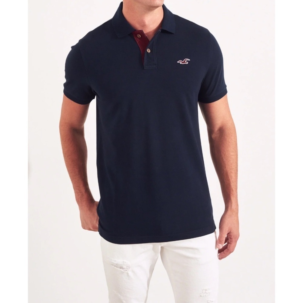New Mens Hollister Stretch Icon Polo SZ S